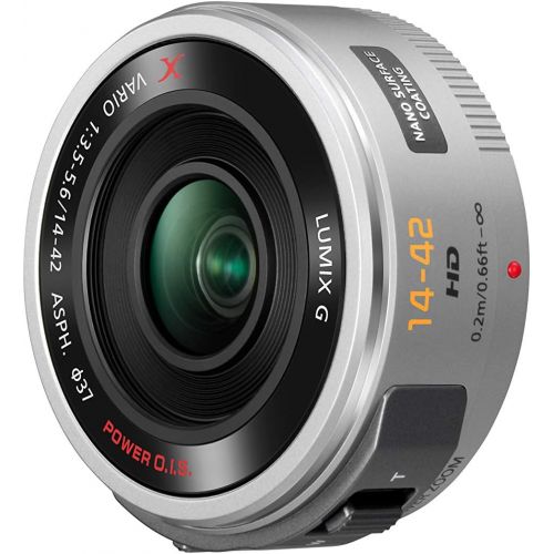 파나소닉 PANASONIC LUMIX G X Vario Power Zoom Lens, 14-42mm, F3.5-5.6 ASPH., Mirrorless Micro Four Thirds, POWER Optical I.S., H-PS14042S (SILVER)
