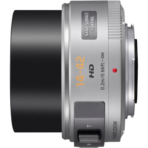 파나소닉 PANASONIC LUMIX G X Vario Power Zoom Lens, 14-42mm, F3.5-5.6 ASPH., Mirrorless Micro Four Thirds, POWER Optical I.S., H-PS14042S (SILVER)