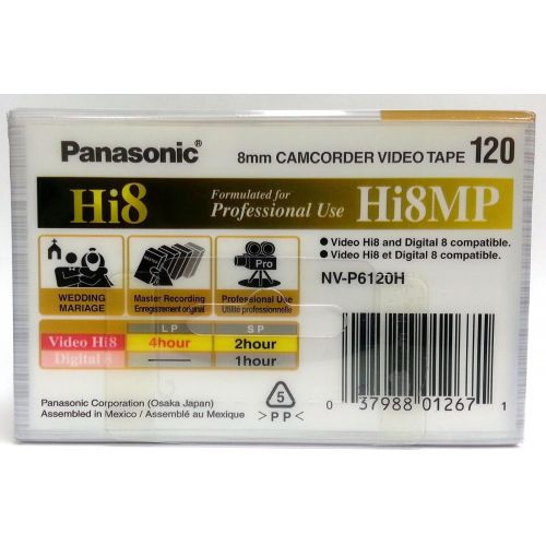 파나소닉 Panasonic Hi8 8mm CAMCORDER VIDEO TAPE 120 min