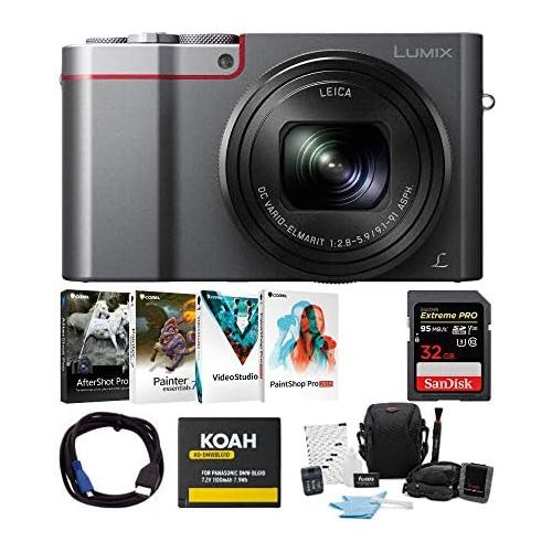 파나소닉 Panasonic LUMIX DMC-ZS100 Digital Camera 32 GB SD Card Bundle (Silver)