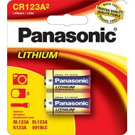 Panasonic CR-123APA/2B Photo Power CR123 Lithium Batteries, (Gold)