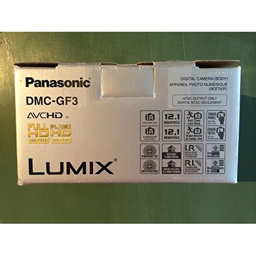 파나소닉 Panasonic Lumix DMC-GF3 12 MP Micro 4/3 Mirrorless Digital Camera with 3-Inch Touch-Screen LCD Body Only (Black)