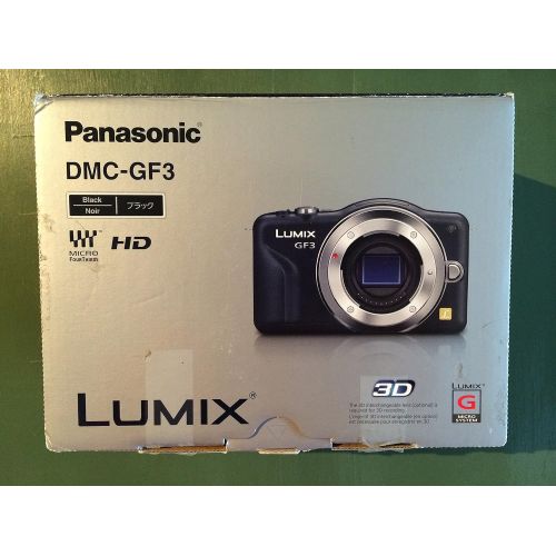 파나소닉 Panasonic Lumix DMC-GF3 12 MP Micro 4/3 Mirrorless Digital Camera with 3-Inch Touch-Screen LCD Body Only (Black)