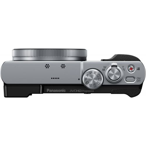 파나소닉 PANASONIC LUMIX ZS50 Camera, 30X LEICA DC Vario-ELMAR Lens, 12.1 Megapixels, High Sensitivity Sensor, Eye Viewfinder, DMC-ZS50S (USA SILVER)