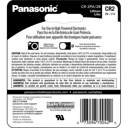 파나소닉 Panasonic 3-Volt Photo Lithium Battery (CR-2PA2B)