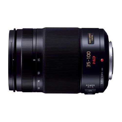 파나소닉 PANASONIC LUMIX G X VARIO LENS, 35-100MM, F2.8 ASPH., PROFESSIONAL MIRRORLESS MICRO FOUR THIRDS, POWER OPTICAL I.S., H-HS35100 (2012 Model - USA BLACK)