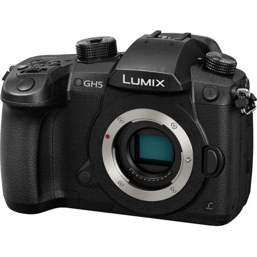 파나소닉 Panasonic LUMIX GH5 4K Mirrorless Digital Camera, 20.3 Megapixel, DC-GH5 (Black), Bundle with Panasonic V-Log L Function Firmware Upgrade Kit, Rode VideoMic, LCD Protector, Cleanin