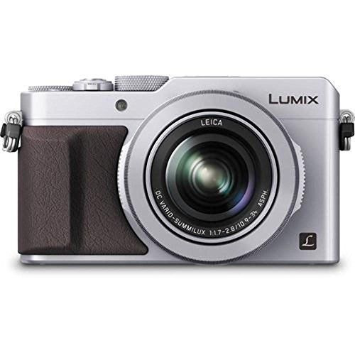 파나소닉 PANASONIC LUMIX LX100 4K Point and Shoot Camera, 3.1X LEICA DC Vario-SUMMILUX F1.7-2.8 Lens with Power O.I.S., 12.8 Megapixel, DMC-LX100S (USA SILVER)