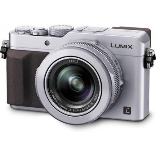 파나소닉 PANASONIC LUMIX LX100 4K Point and Shoot Camera, 3.1X LEICA DC Vario-SUMMILUX F1.7-2.8 Lens with Power O.I.S., 12.8 Megapixel, DMC-LX100S (USA SILVER)