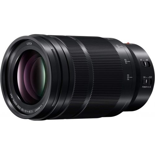 파나소닉 PANASONIC LUMIX Professional 50-200mm Camera Lens, G Leica DG Vario-ELMARIT, F2.8-4.0 ASPH, Dual I.S. 2.0 with Power O.I.S, Mirrorless Micro Four Thirds, H-ES50200 (Black)