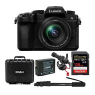 Panasonic Lumix DC-G95 Mirrorless Digital Camera with 12-60mm Lens Bundle Includes Rode VideoMicro, 128GB 170 MB/s Extreme Pro, Protective Hard case w/Foam, Spare Battery, 62 Monop