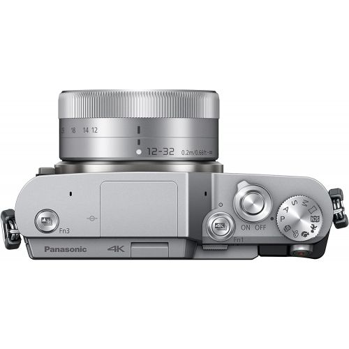 파나소닉 PANASONIC LUMIX GX850 4K Mirrorless Camera with 12-32mm MEGA O.I.S. Lens, 16 Megapixels, 3 Inch Touch LCD, DC-GX850KS (USA SILVER)