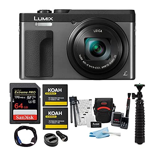 파나소닉 Panasonic LUMIX DC-ZS70S Digital Camera with 64GB Memory Card, Battery and Accessory Bundle