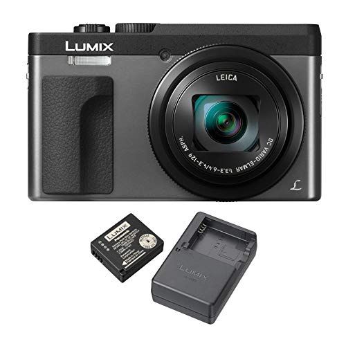 파나소닉 Panasonic LUMIX DC-ZS70S 20.3MP 4K Digital Camera (Silver) with Battery and External Charger Travel Pack Bundle