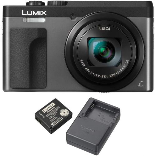 파나소닉 Panasonic LUMIX DC-ZS70S 20.3MP 4K Digital Camera (Silver) with Battery and External Charger Travel Pack Bundle