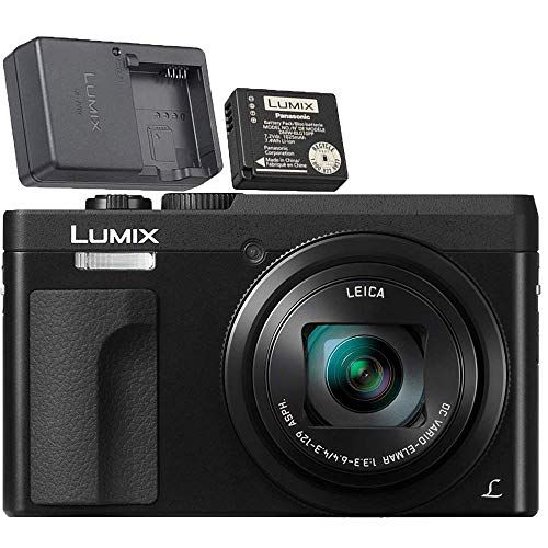 파나소닉 Panasonic LUMIX DC-ZS70S 20.3MP 4K Digital Camera (Black) with Battery and External Charger Travel Pack Bundle