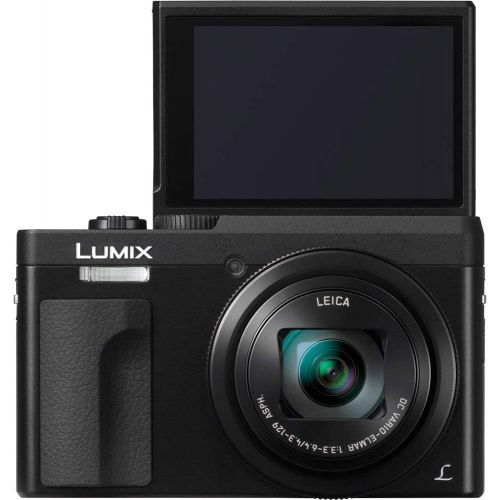 파나소닉 Panasonic LUMIX DC-ZS70S 20.3MP 4K Digital Camera (Black) with Battery and External Charger Travel Pack Bundle