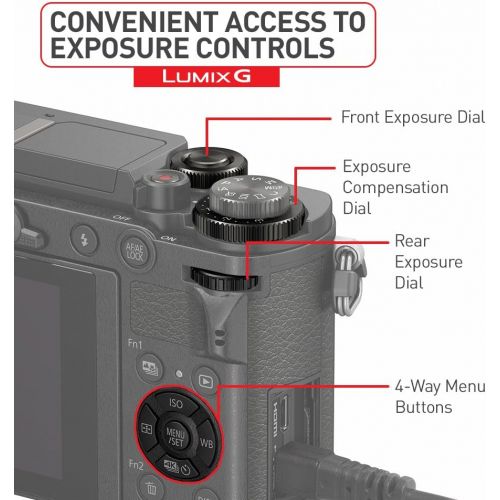파나소닉 PANASONIC LUMIX GX9 4K Mirrorless ILC Camera Body with 12-60mm F3.5-5.6 Power O.I.S. Lens, DC-GX9MK (USA Black)