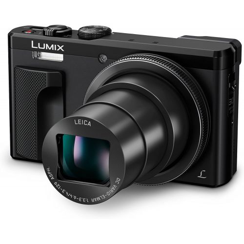 파나소닉 Panasonic Lumix 4K Digital Camera with 30X LEICA DC Vario-ELMAR Lens F3.3-6.4, 18 Megapixels, and High Sensitivity Sensor - Point and Shoot Camera - DMC-ZS60K (BLACK)