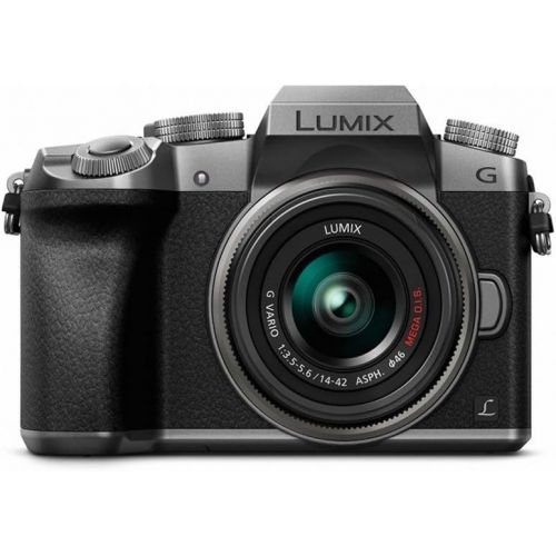 파나소닉 Panasonic LUMIX G7 Mirrorless Camera with 14-42mm f/3.5-5.6 Lens (Silver) and Rode Microphones On-Camera Mic (2 Items)