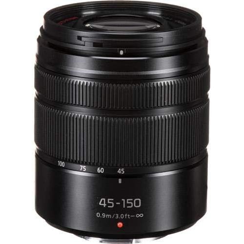 파나소닉 Panasonic LUMIX G VARIO 45-150mm F4.0-5.6 ASPH Mirrorless Camera Lens with Optical Stabilizer, Micro Four Thirds Mount, H-FS45150AK (USA Black)