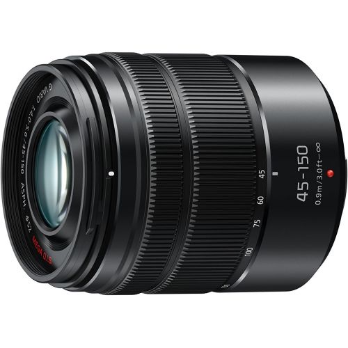 파나소닉 Panasonic LUMIX G VARIO 45-150mm F4.0-5.6 ASPH Mirrorless Camera Lens with Optical Stabilizer, Micro Four Thirds Mount, H-FS45150AK (USA Black)