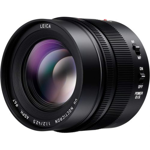 파나소닉 PANASONIC LUMIX G LEICA DG NOCTICRON LENS, 42.5MM, F1.2 ASPH., PROFESSIONAL MIRRORLESS MICRO FOUR THIRDS, POWER OPTICAL I.S., H-NS043 (USA BLACK)