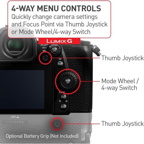 파나소닉 Panasonic DC-G9LK LUMIX G9 Mirrorless Camera, 20.3 Megapixels plus 80 Megapixel High-Resolution Mode with Leica Vario-Elmarit 12-60mm F2.8-4.0 Lens, 3, Black