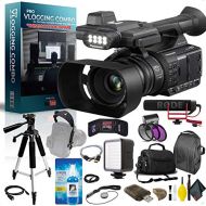 Panasonic AG-AC30 Full HD Camcorder with Touch Panel LCD Viewscreen and Built-in LED Light Pro Vlogger Combo