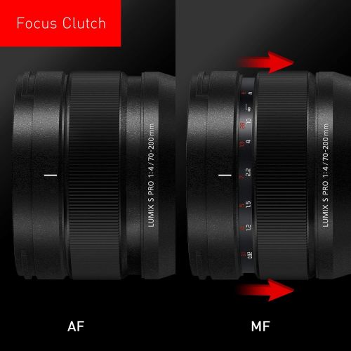 파나소닉 Panasonic LUMIX S PRO 70-200mm F4 Telephoto Lens, Full-Frame L Mount, Leica Certified, Optical Image Stabilizer and Dust/Splash/Freeze-Resistant for LUMIX S Series Mirrorless Camer
