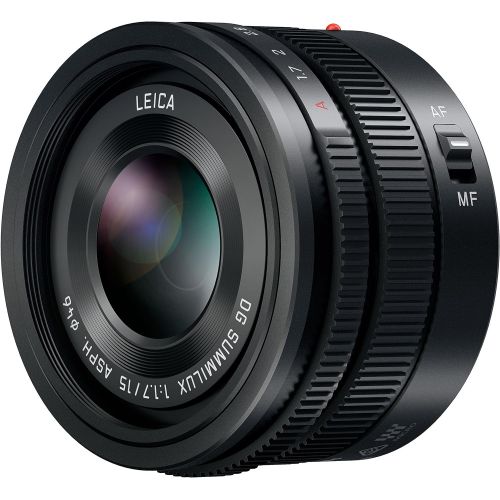 파나소닉 PANASONIC LUMIX G Leica DG SUMMILUX Lens, 15MM, F1.7 ASPH, Professional MIRRORLESS Micro Four Thirds, H-X015 (USA Black)