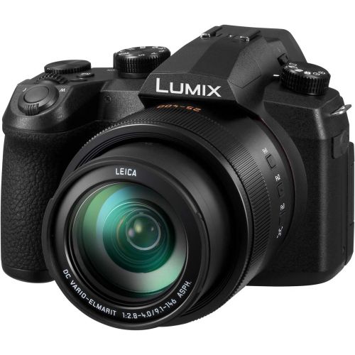 파나소닉 PANASONIC LUMIX FZ1000 II 20.1MP Digital Camera, 16x 25-400mm LEICA DC Lens, 4K Video, Optical Image Stabilizer and 3.0-inch Display  Point and Shoot Camera - DC-FZ1000M2 (Black)