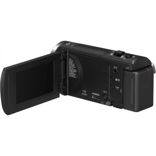 파나소닉 Panasonic Full HD Video Camera Camcorder HC-V180K, 50X Optical Zoom, 1/5.8-Inch BSI Sensor, Touch Enabled 2.7-Inch LCD Display (Black)