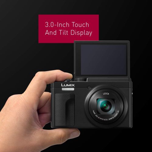 파나소닉 PANASONIC LUMIX ZS80 20.3MP Digital Camera, 30x 24-720mm Travel Zoom Lens, 4K Video, Optical Image Stabilizer and 3.0-inch Display  Point & Shoot Camera with Lecia Lens - DC-ZS80K