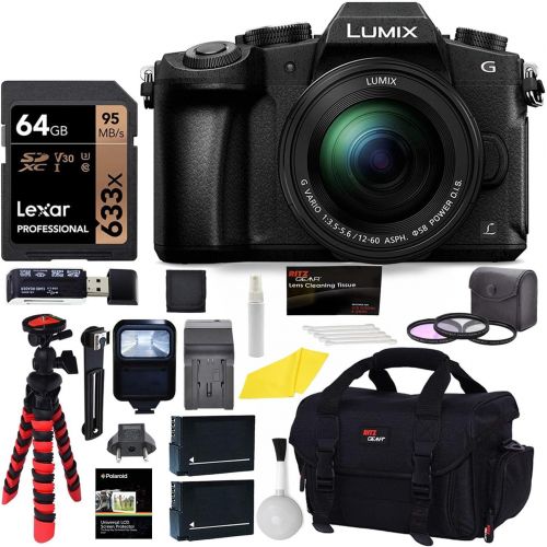 파나소닉 Panasonic LUMIX G85MK 4K Mirrorless Interchangeable Lens Camera Kit, 12-60mm Lens, Lexar U3 64GB Memory Card, 2 Spare Batteries, Charger, Bag and Accessory Bundle