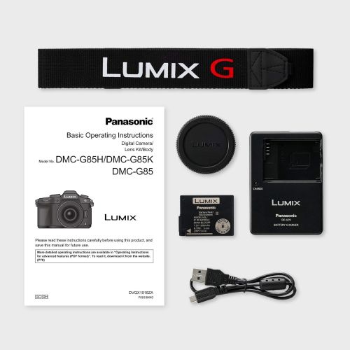 파나소닉 Panasonic Lumix G85 4K Digital Camera, 12-60mm Power O.I.S. Lens, 16 Megapixel Mirrorless Camera, 5 Axis In-Body Dual Image Stabilization, 3-Inch Tilt and Touch LCD, DMC-G85MK (Bla