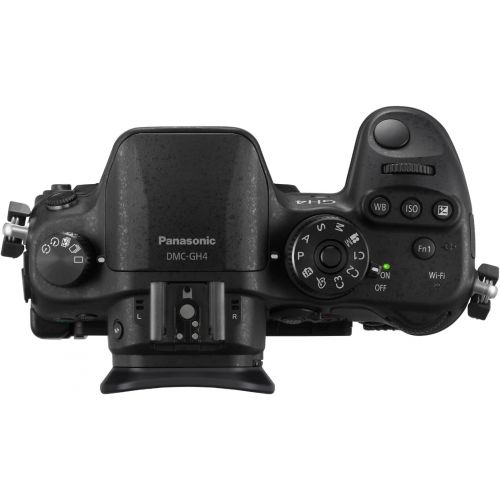 파나소닉 PANASONIC LUMIX GH4 Body 4K Mirrorless Camera, 16 Megapixels, 3 Inch Touch LCD, DMC-GH4KBODY (USA Black)