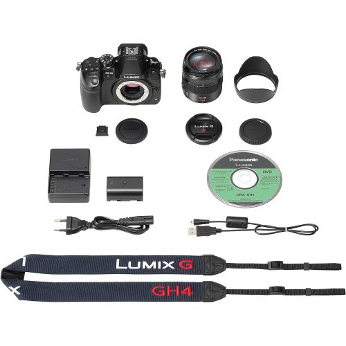 파나소닉 PANASONIC LUMIX GH4 Body 4K Mirrorless Camera, 16 Megapixels, 3 Inch Touch LCD, DMC-GH4KBODY (USA Black)