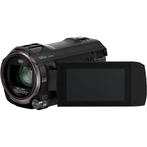 파나소닉 Panasonic Full HD Video Camera Camcorder HC-V770, 20X Optical Zoom, 1/2.3-Inch BSI Sensor, HDR Capture, Wi-Fi Smartphone Multi Scene Video Recording (Black)