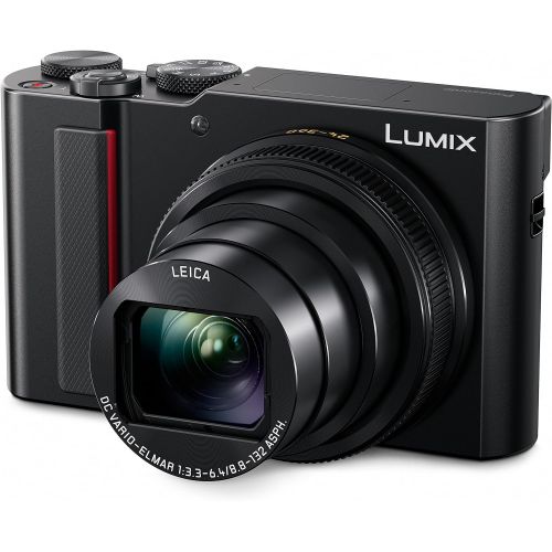 파나소닉 PANASONIC LUMIX ZS200 4K Digital Camera, DC-ZS200K, 20.1 Megapixel 1-Inch Sensor, 15X LEICA DC VARIO-ELMAR Lens, F3.3-6.4 Aperture, HYBRID O.I.S. Stabilization, 3-Inch LCD , DC-ZS2