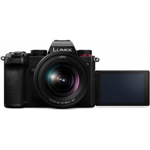 파나소닉 Panasonic LUMIX S5 4K Mirrorless Full-Frame L-Mount Camera and 20-60mm Lens with Extra DMW-BLK22 Battery Bundle (2 Items)