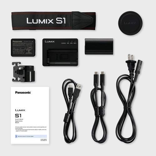 파나소닉 Panasonic LUMIX S1 Full Frame Mirrorless Camera with 24.2MP MOS High-Resolution Sensor, 24-105mm F4 L-Mount S Series Lens,4K HDR Video, 3.2” LCD with Flash & More, DC-S1, Extended