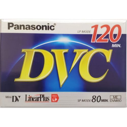 파나소닉 Panasonic AY-DVM80FF MiniDV 80 Min Tape (120 Min LP)