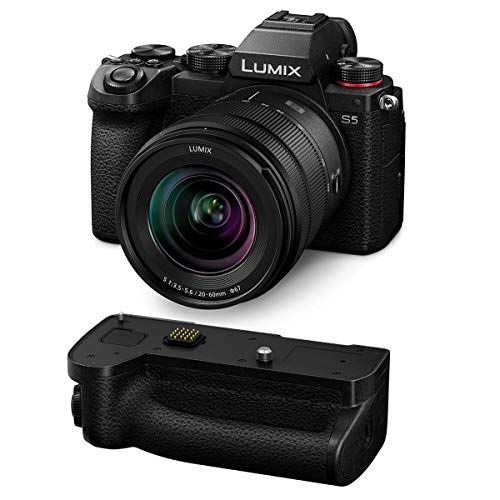 파나소닉 Panasonic Lumix DC-S5 Mirrorless Digital Camera with Lumix S 20-60mm f/3.5-5.6 L-Mount Lens DMW-BGS5 Battery Grip