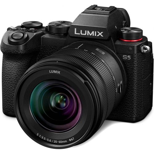 파나소닉 Panasonic Lumix DC-S5 Mirrorless Digital Camera with Lumix S 20-60mm f/3.5-5.6 L-Mount Lens DMW-BGS5 Battery Grip