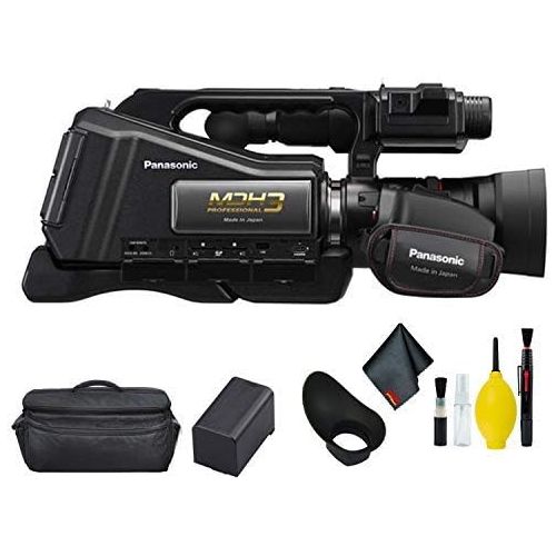 파나소닉 Panasonic HC-MDH3 AVCHD Shoulder Mount Camcorder with LCD Touchscreen & LED Light (PAL Version) - Bundle with Deluxe Lens Cleaning Kit and More