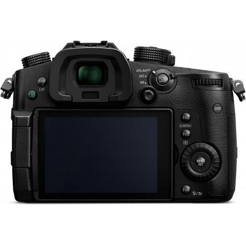 파나소닉 Panasonic LUMIX GH5 4K Mirrorless Camera with 12-35mm Lens,128GB SD Card, Camera Backpack, Shock Mount, Aluminum Tripod and Battery and Dual Charger Bundle (7 Items)