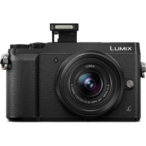 파나소닉 Panasonic Lumix DMC-GX85 Mirrorless Camera, Black, with 12-32mm and 45-150mm Lens Bundle with Bag, 32GB SD Card, Filter Kit, Extra Battery and Accessories