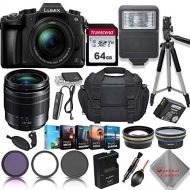 Panasonic Lumix DMC-G85 4K Wi-Fi Digital Camera with 12-60mm Lens + 64GB Transcend Memory Card + 3 Piece Filter Kit + Padded Case + 50 inch Tripod and More…