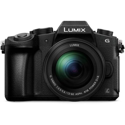 파나소닉 Panasonic LUMIX G85 Mirrorless Camera with 12-60mm Lens, Koah Microphone, 64GB SDXC Memory Card, Battery and Dual Charger and Camera Bag Bundle (5 Items)